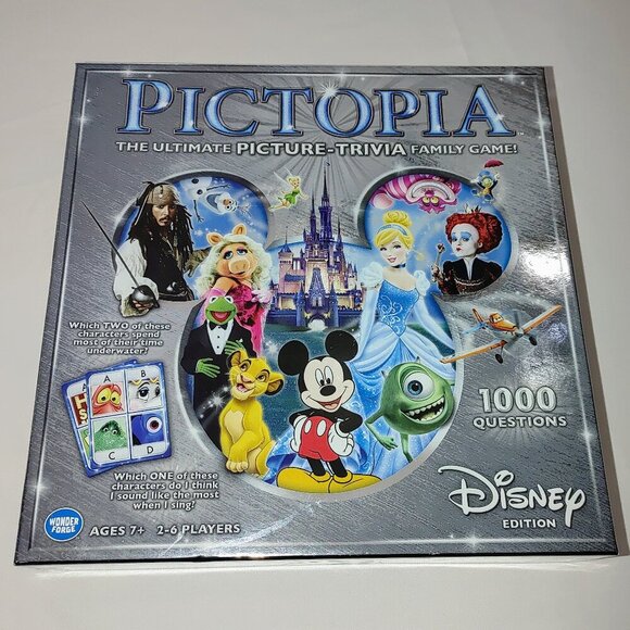 PICTOPIA: DISNEY EDITION Board Game PICTURE TRIVIA NEW & SEALED - Picture 1 of 3